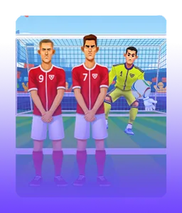 Mini-jeu Free Kick, coup franc face au mur